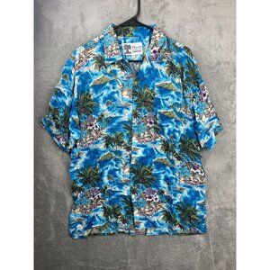 Voron Hawaian Mens Medium Short Sleeve Button Front Shirt